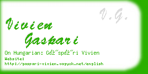 vivien gaspari business card